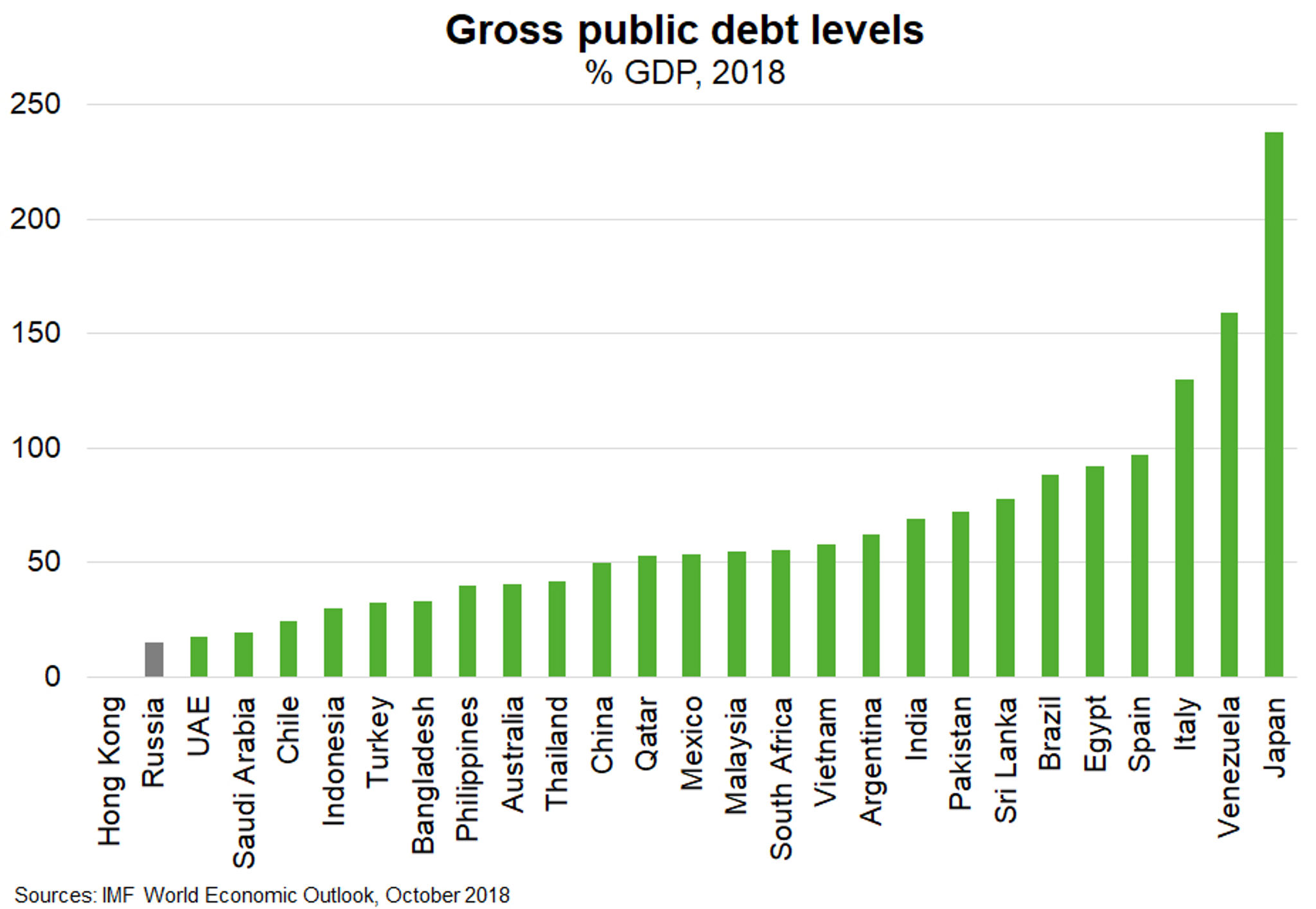 Fig 3 Gross Public Debt Levels