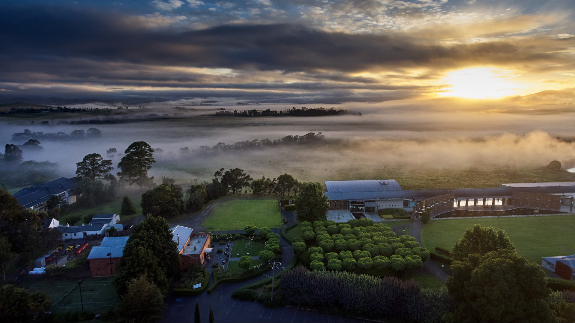 Rathbone Wine customer image aerial of winery